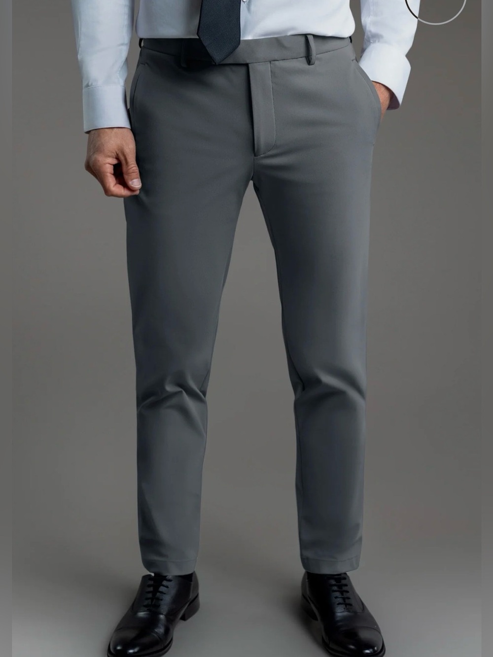 NEW Sene Mens Dress Pants 42x31 Tech Stretch Soho Flex Golf Business Travel Gray